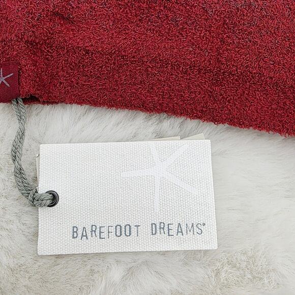 Barefoot Dreams CozyChic Lite Confetti Beanie Crimson Red Rosewood NWT OS main image 4